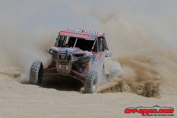 Race winner Justin Lambert overcame early problems to take the win at Vegas to Reno.