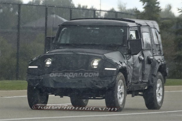 The new Wrangler appears it will have new LED lighting, but what other updates can we expect? Photo: Glenn Paulina