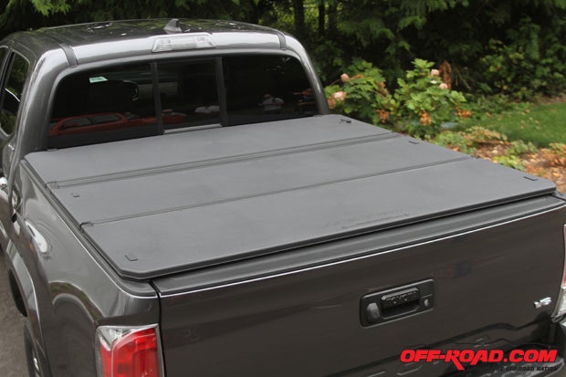 An optional lockable tonneau cover will provide a secure storage option for the truck bed. It also aids in the new Tacoma attaining a 12 percent reduction in drag.