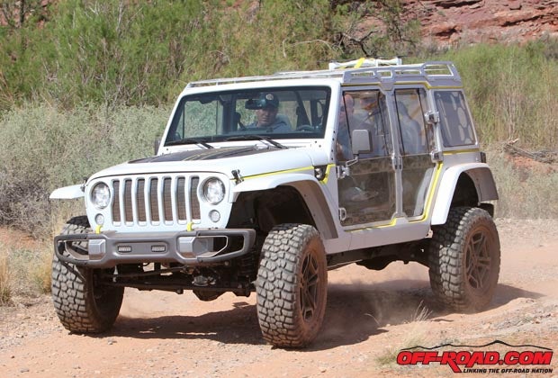 We theorized about some of the features we saw on the Safari possibly previewing the 2018 Wrangler JL. Here's a list of must-have items we believe the next-generation Wrangler needs to have. Photo: Josh Burns